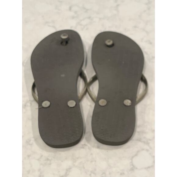 Havaianas Women’s Slim Flip Flops Sandals Size‎ 6 Gray Beach Coastal Resort City - Picture 6 of 7